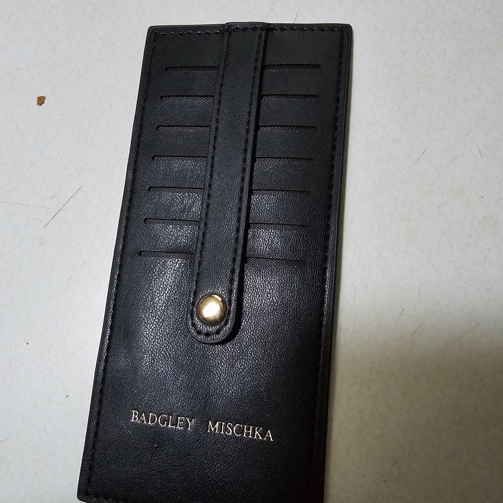 Badgley Mischka Black Card Holder